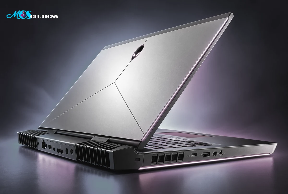 Rear view of Alienware 17 R4 product artwork supplied by Michael Oracle